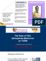 Materi 1 (Dr. Dr. Andi Makbul Aman, SP - PD, K-EMD, FINASIM) The Role of FDC Glimepiride-Metformin On T2DM