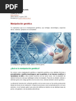 REVISTA DE TECNOLOGÍA Manipulación Genética