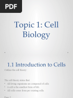 Topic 1 - Cells 1