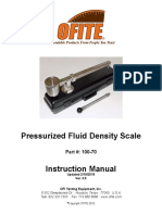 Pressurized Fluid Density Scale Instruction Manual: Part #: 100-70