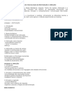 Programa de Motivação e Emoção