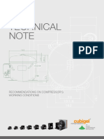 12 - Cubigel - RECOMMENDATIONS ON COMPRESSOR WORKING CONDITIONS