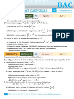 BAC 2018 (Nombres Complexes) 