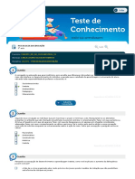 Teste de Conhecimento: Avalie Sua Aprendizagem