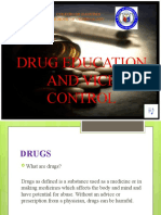 Drug Education and Vice Control