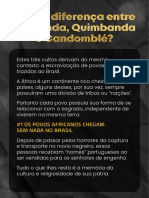 Material de Apoio - Umbanda, Quimbanda e Candomblé