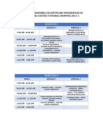 Horario Ingenieria de Software Mompox 2021-2