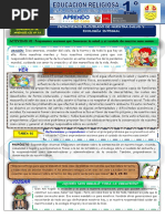 7 Semana 1° GRADO ACTIVIDAD 1 DE LA 3ra EXPERIENCIA DE APRENDIZAJE