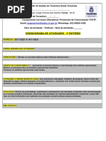 1º Roteiro de Estudo - Sistemas Operacionais