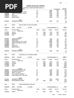 Análisis de Precios Unitarios: Página