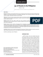 Epidemiology of Measles in The Philippines: Original Article