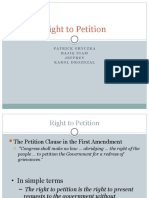 Right To Petition: Patrick Gryczka Rajiq Inam Jeffrey Karol Drozdzal