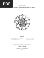 Assignment 2 Process and Dynamic System Modelling (PPSD)