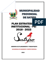 Plan Estratégico Institucional - PEI 2018 - 2022