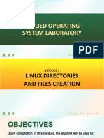 Module 3 - LINUX Directories and Files Creation