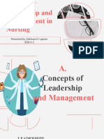 Nursing Leadership and Management 