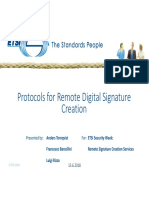 Protocols For Remote Digital Signature Creation