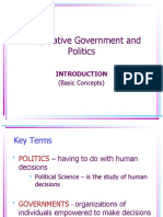 Comparative Government and Politics: (Basic Concepts)