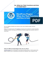 Wordpress Plugins: What Are Their Functions and How To Install Them?