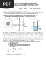 Ex U4 Balance de Momento, Calor y Masa Jun 2021