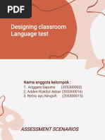 Designing Classroom Language Test