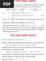 2.first Order Higher Degree Equation - Dr. M. A. Maleque