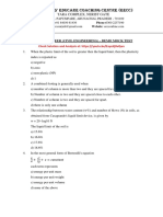 Engineers' Educare Coaching Centre (Eecc) : Junior Engineer (Civil Engineering) - Demo Mock Test