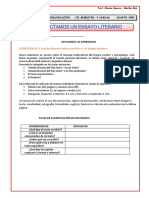 Ficha de Planificación El Ensayo