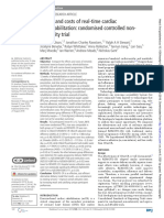 Effects and Costs of Real-Time Cardiac Telerehabilitation - Randomised Controlled Non - Inferiority Trial