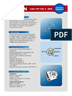 HOJA UTP CAT6 9050 (Caracteristicas Tecnicas)