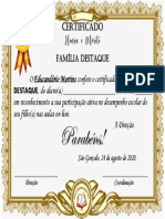 Certificado de Honra Ao Mérito Okk