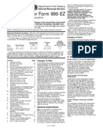 Instructions For Form 990-EZ: Department of The Treasury