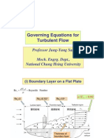 Governing Equations For Turbulent Flow