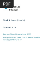 Mark Scheme Paper 1 June 2021