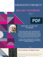 Mathematics Project: Binary Numbers