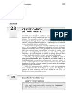 Classification by Solubility