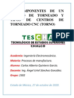 2.4 Componentes de Un Centro de Torneado y Tipos de Centros de Torneado CNC (Torno) - Quintero Garcia Carlos Alberto 2302