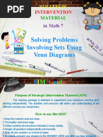 Solving Problems Involving Sets Using Venn Diagrams G7 SIM