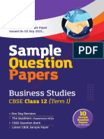 2022 Arihant Business Studies MCQs Term-1 Sample Papers