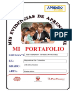 Portafolio de Evidencias Matematica 2do JT2 1003 Ccesa007