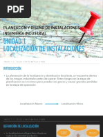 13.3 Localización de Instalaciones