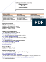 Class 7 English Notes Tenses-1