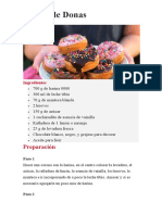 Receta de Donas