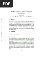 The Use of Gaussian Processes in System Identification