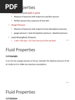 Fluid Properties: - Absolute Psfa or Psia