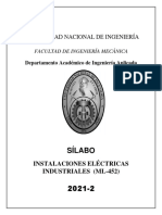 Silabo Inst. Elect. Indust. Ml-452 Ciclo 2021-2