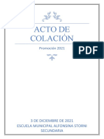 Acto de Colación