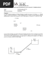 2da PC Hidraulica de Canales y Tuberias 2021-B