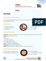 JIS C 3342 Cables: VV/VVR