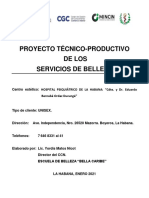 Poyecto Técnico - Productivo Salón de Belleza Hospital Psiquiatrico